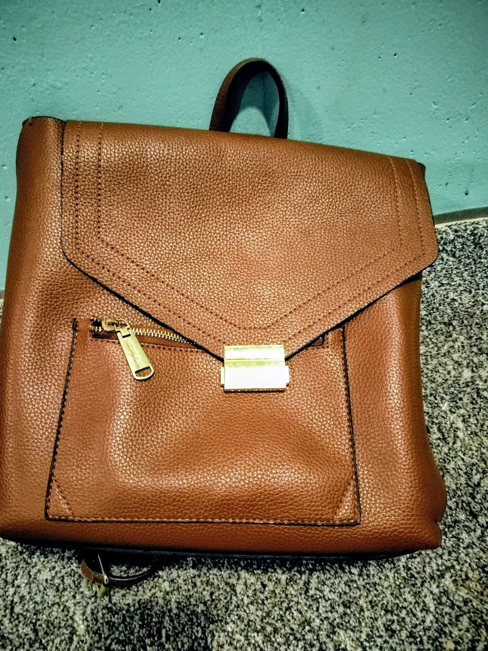 Steve Madden Men's Brown Leather Crossbody Bag